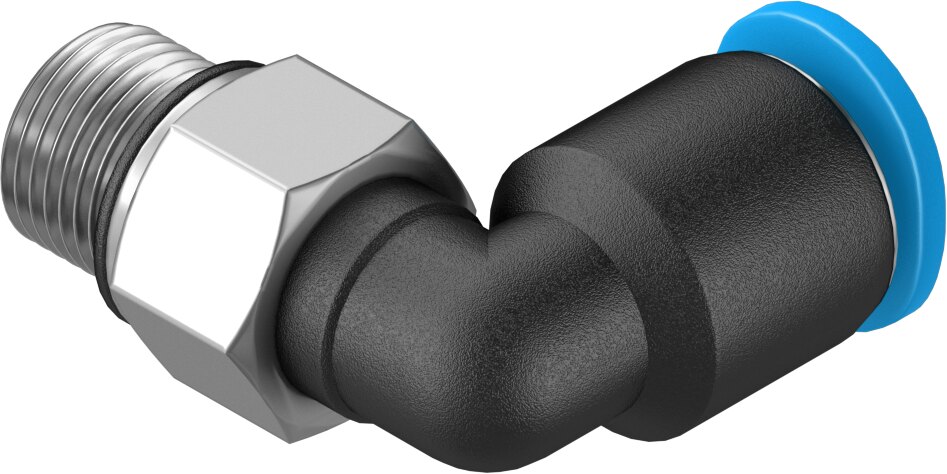 Push-in L-fitting