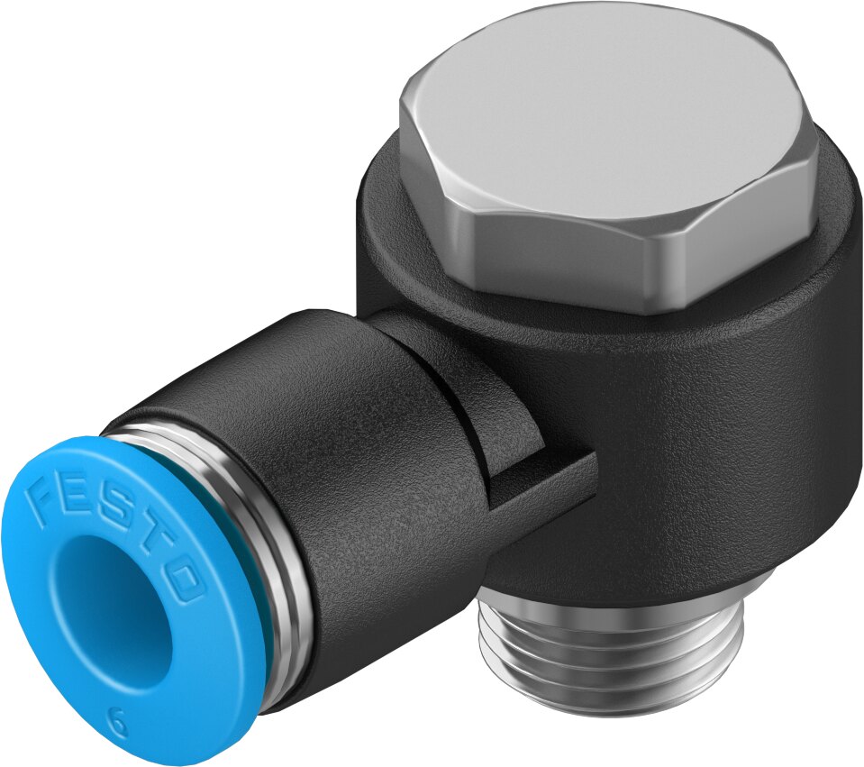 Push-in L-fitting