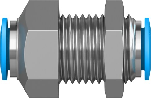 Push-in bulkhead connector