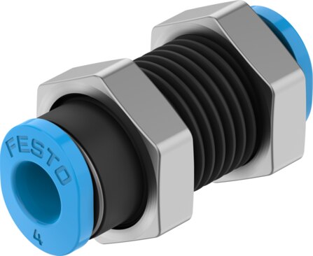 Push-in bulkhead connector
