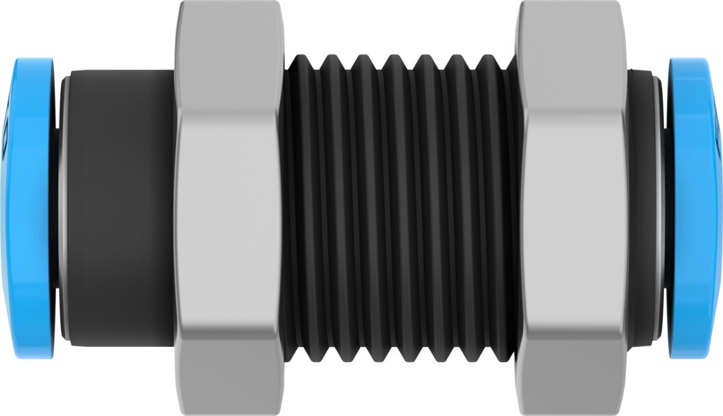 Push-in bulkhead connector