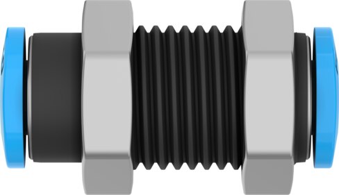 Push-in bulkhead connector