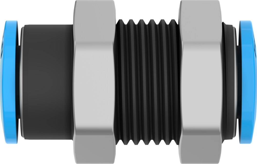 Push-in bulkhead connector