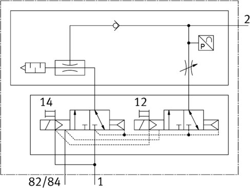 Manifold sub-base for vacuum
