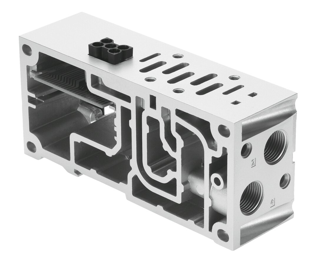 Manifold sub-base to ISO 5599-2