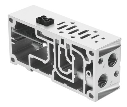 Manifold sub-base to ISO 5599-2