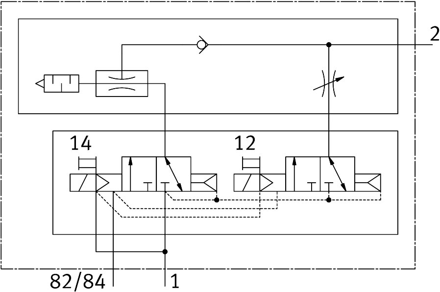 Manifold sub-base for vacuum