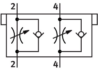 One-way flow control valve