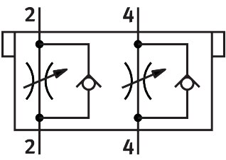 One-way flow control valve