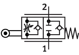 One-way flow control valve