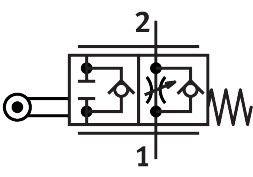 One-way flow control valve