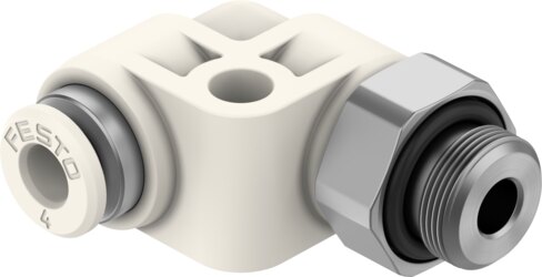 Push-in L-fitting