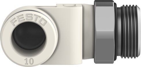 Push-in L-fitting