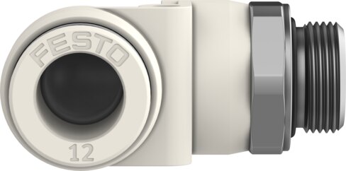 Push-in L-fitting
