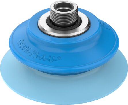 Suction cup with connection