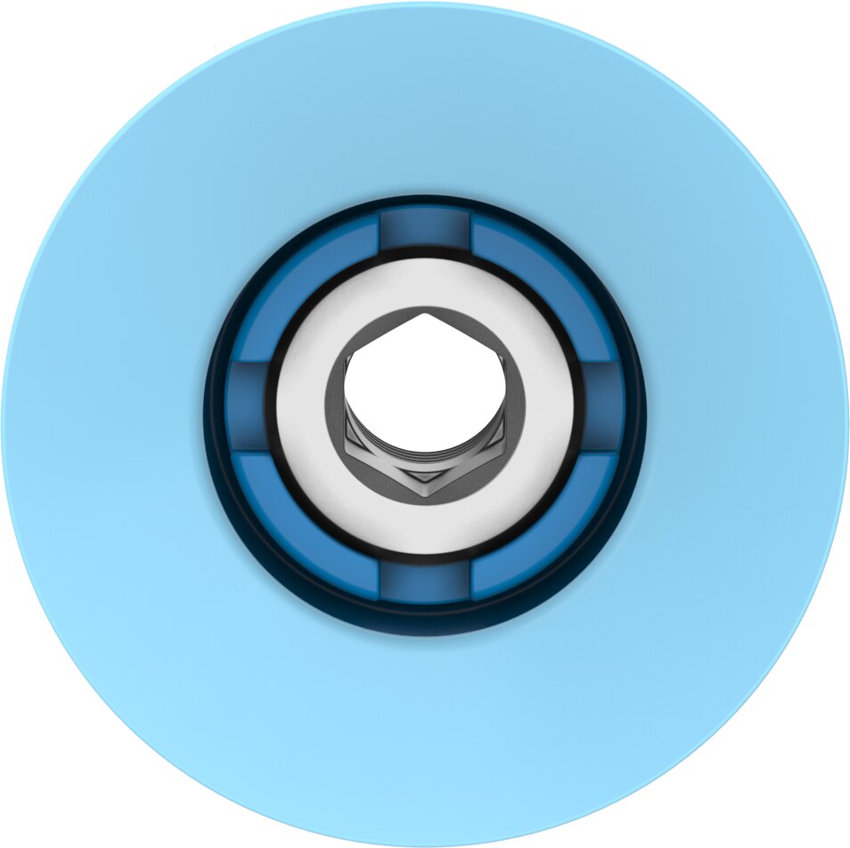 Suction cup with connection