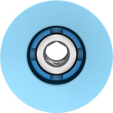 Suction cup with connection