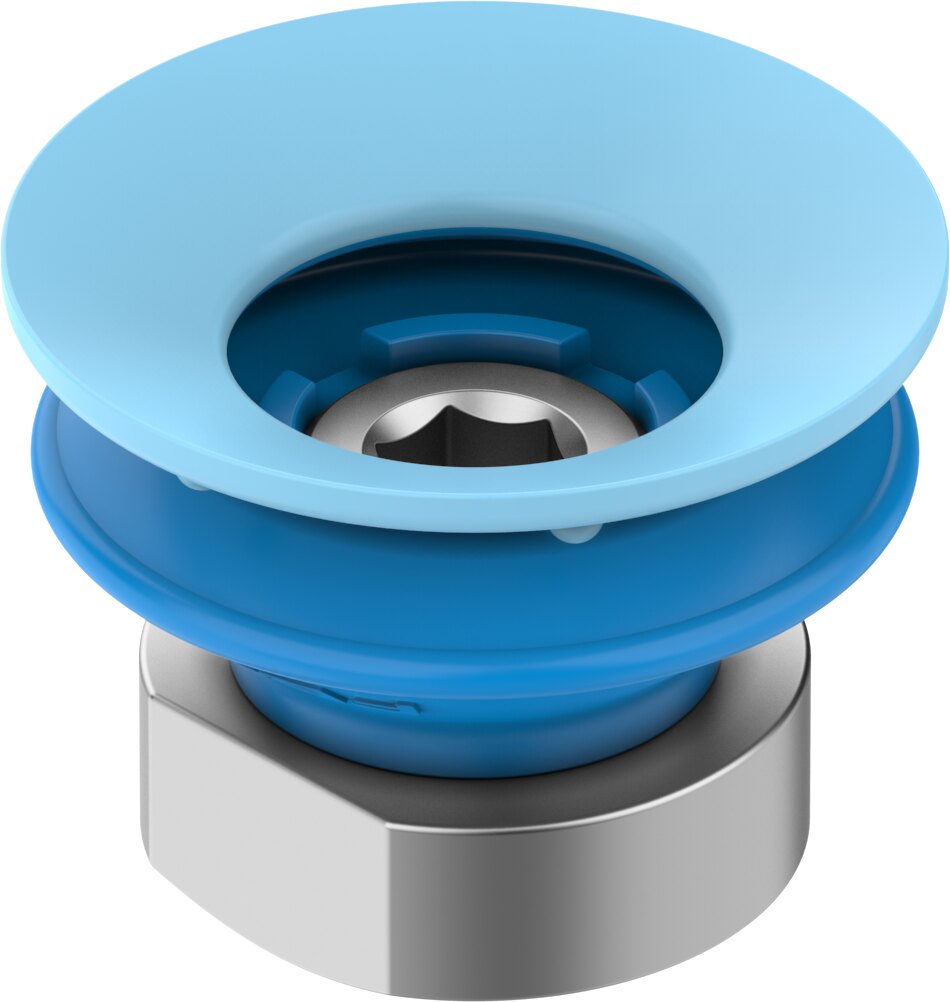 Suction cup with connection