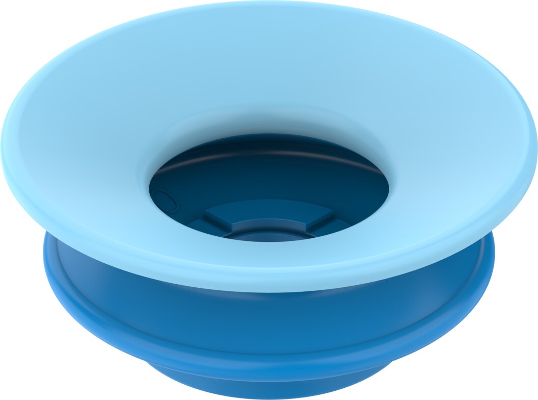 Suction cup with connection