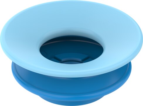 Suction cup with connection