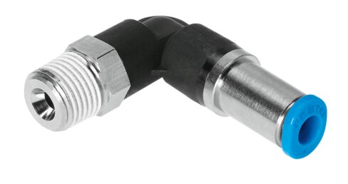 Push-in L-fitting,self-sealing