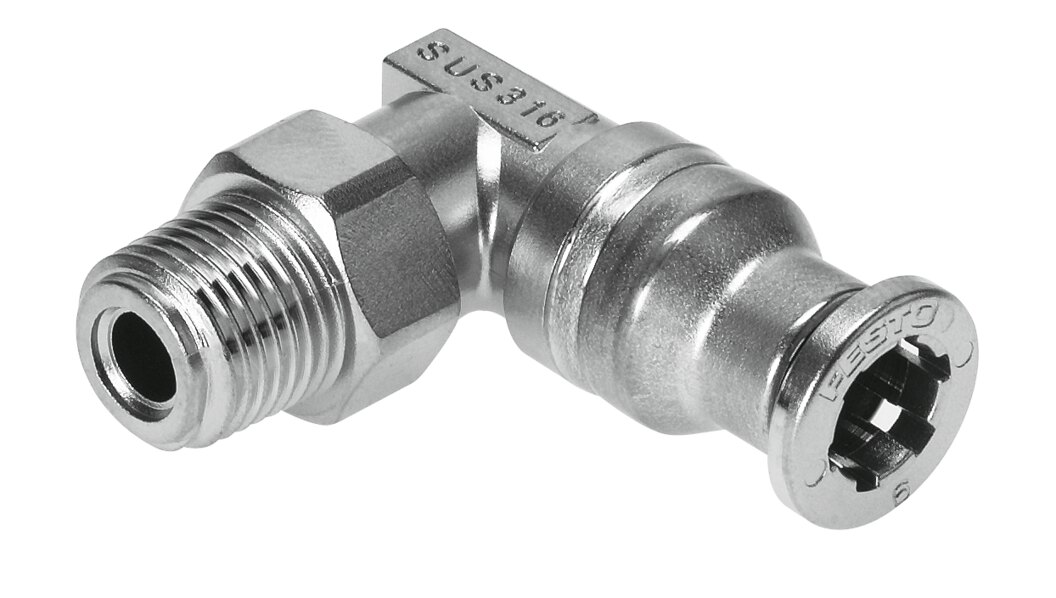 Push-in fitting, stainless steel