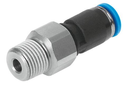 Push-in fitting, rotatable