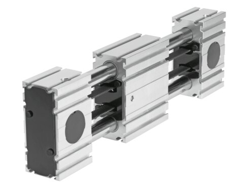 Toothed belt axis