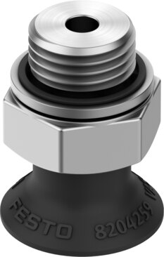 Suction cup with connection