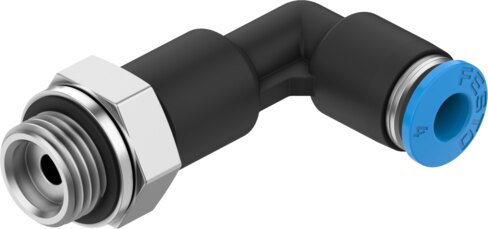 Push-in L-fitting, long