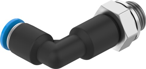 Push-in L-fitting, long