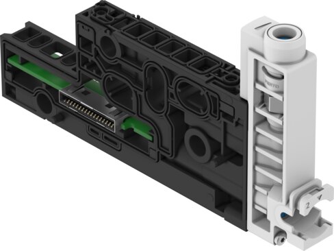 Manifold sub-base for vacuum