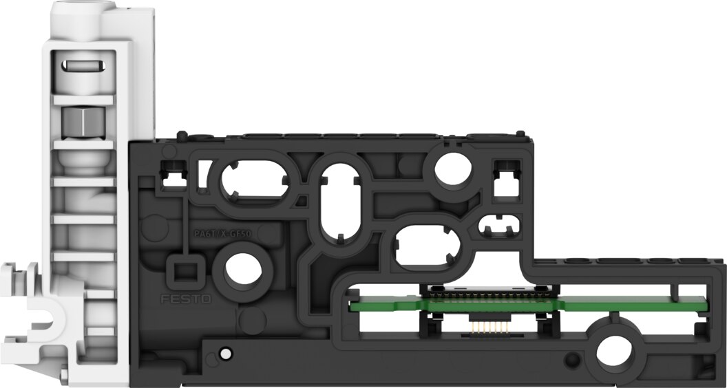 Manifold sub-base for vacuum