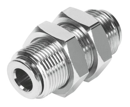 Push-in bulkhead connector