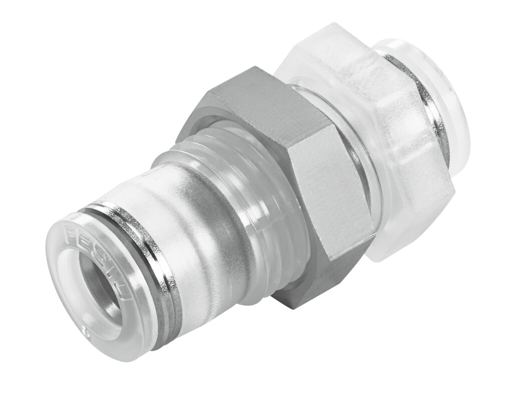 Push-in bulkhead connector