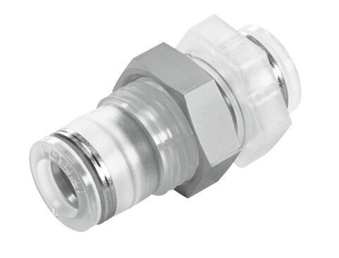 Push-in bulkhead connector