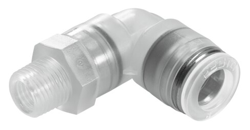 Push-in fitting, resistant to media