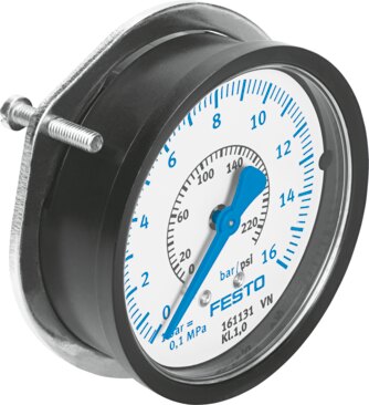 Flanged precision pressure gauge