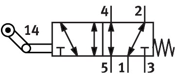 Roller lever valve