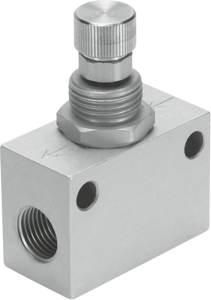 One-way flow control valve
