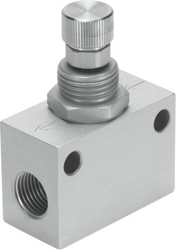 One-way flow control valve