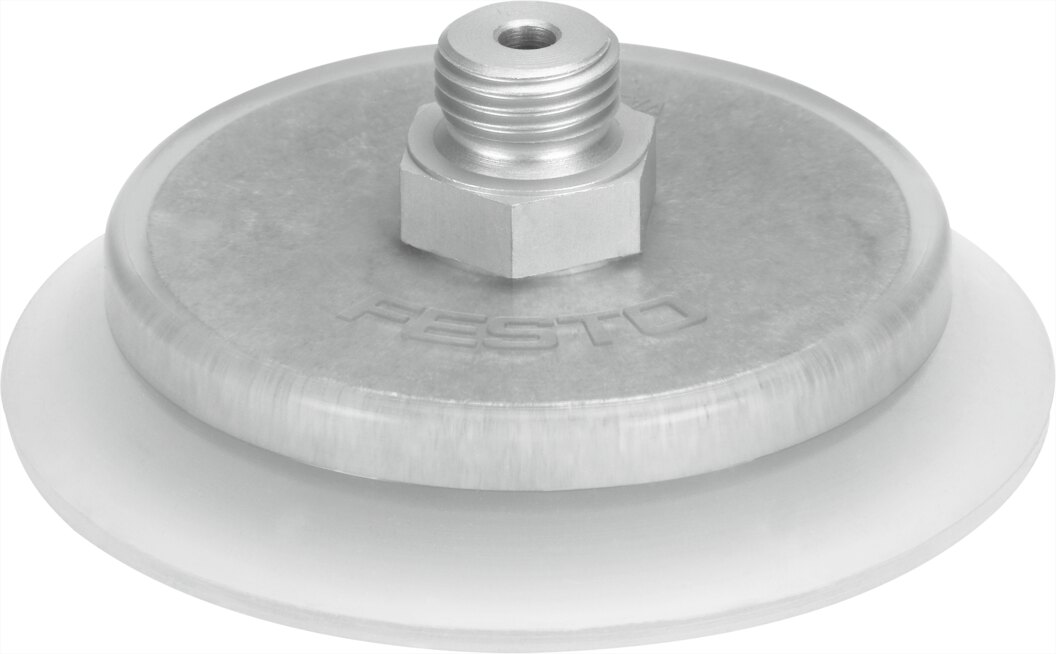 Suction cup with connection