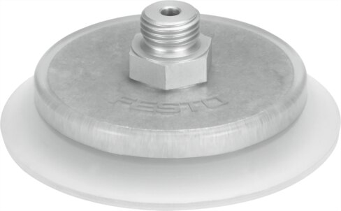 Suction cup with connection