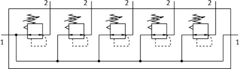 Pressure regulating valve manifold