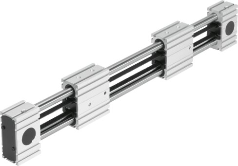 Toothed belt axis