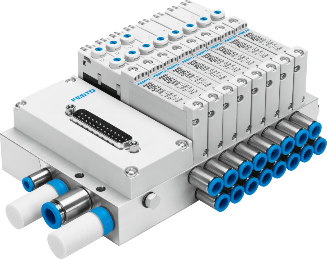 Valve terminal VTUG with multi-pin or fieldbus interface