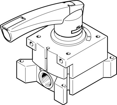 Hand lever valve