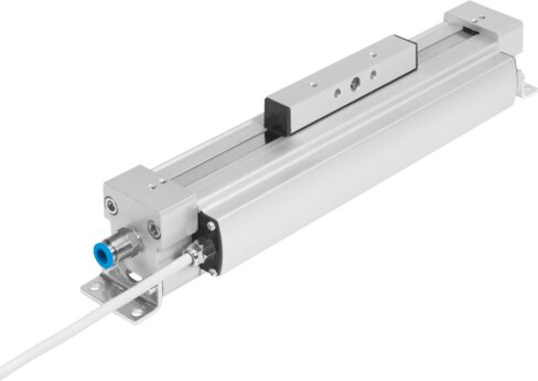 Linear drive with displacement encoder