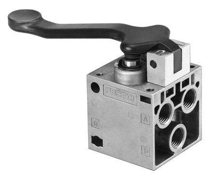 Finger lever valve