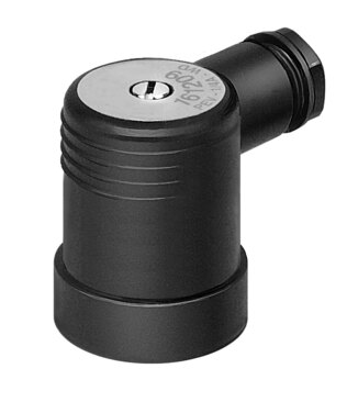 Angled plug socket